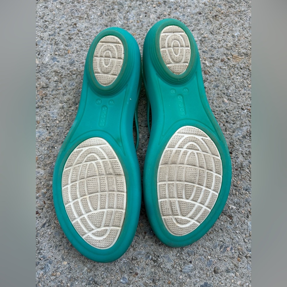 CROCS Women's Green and Multicolor Strappy Sandals - Picture 5 of 6